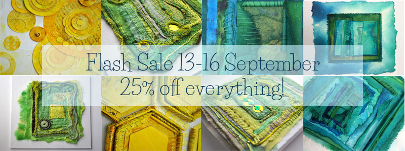 Flash Sale 25% off everything in my Etsy shop 13-17 September