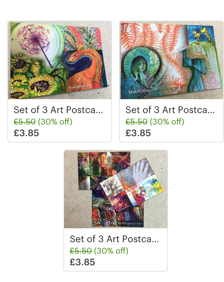 postcard summer sale in Etsy